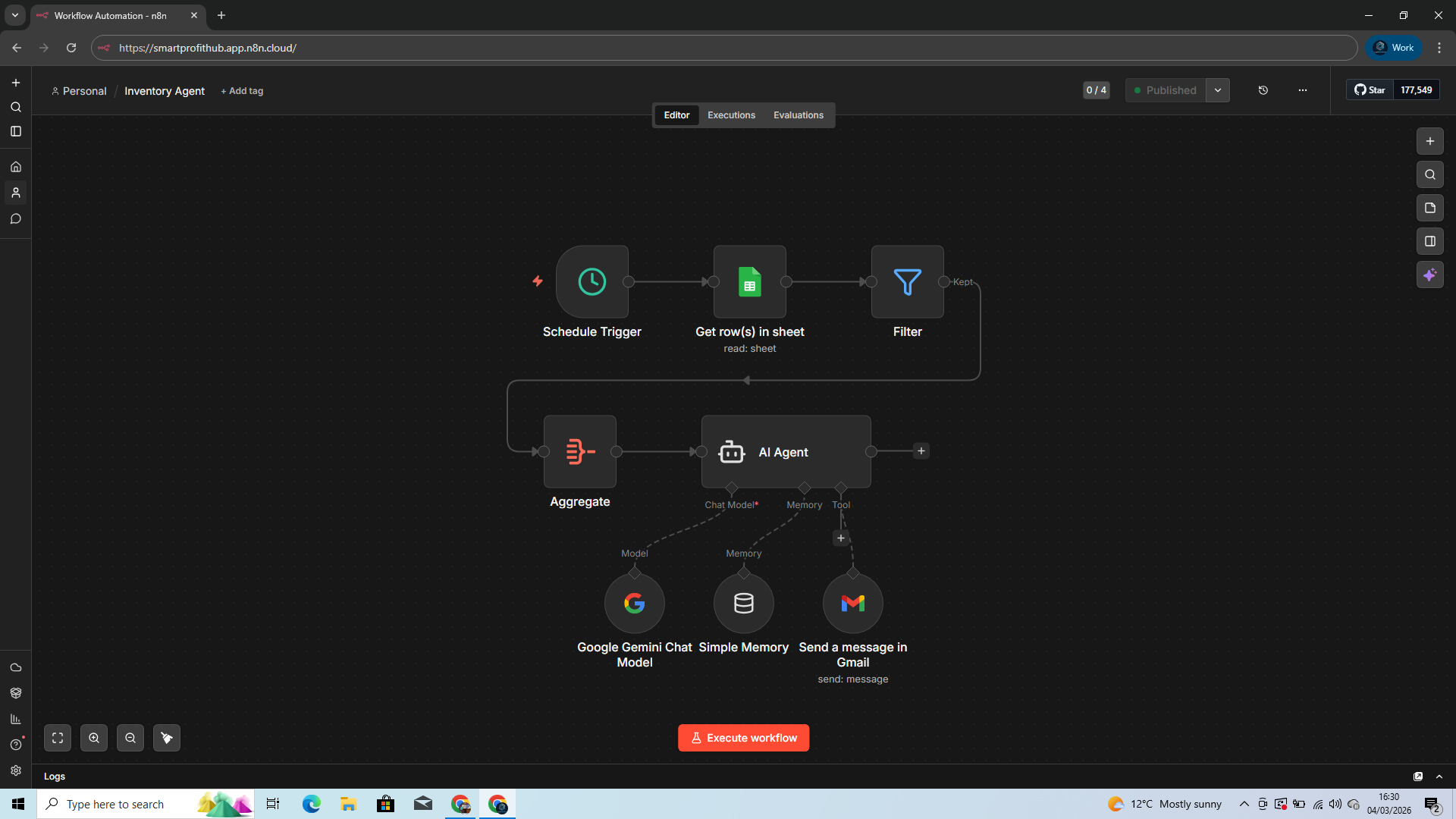 n8n workflow screenshot representing automation systems